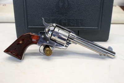 2012 Ruger NEW VAQUERO Single Action Revolver. 45 Col HIGH GLOSS STAINLESS Unfired - Image 6 of 14