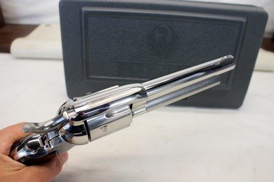 2012 Ruger NEW VAQUERO Single Action Revolver. 45 Col HIGH GLOSS STAINLESS Unfired - Image 11 of 14