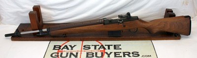 Springfield Armory M1A semi-auto rifle .308 Win STAINLESS NATIONAL MATCH Barrel WALNUT Stock - Image 1 of 15