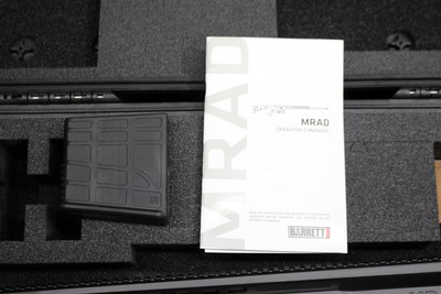 BARRETT MRAD Bolt Action Long Range Rigle .338 LAPUA (2) Mags Manual Case MINTY - Image 7 of 15
