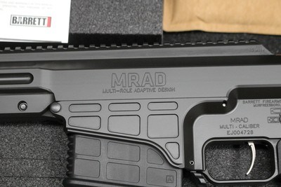 BARRETT MRAD Bolt Action Long Range Rigle .338 LAPUA (2) Mags Manual Case MINTY - Image 4 of 15