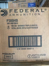 Federal Premium, 300 H & H, 180 Gr Barnes Triple Shock - 1 of 1