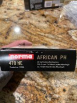 Norma, African PH, .470 Nitro Express, Woodleigh 500 Gr Solid (FMJ) - 2 of 3