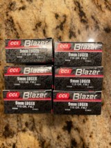 CCI/Blazer, 9mm Luger, 115 gr FMJ - 1 of 2