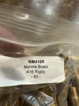 New, Norma .416 Rigby Unprimed Brass - 5 of 7