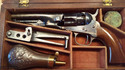 Colt. Model 1862 Cased Police Percussion Revolver. Cal. 36.