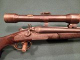 Joh Sigott Combination Double hammer gun. Cal. 16 ga. x 8x50R - 4 of 15