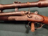 Joh Sigott Combination Double hammer gun. Cal. 16 ga. x 8x50R