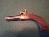 CASED PAIR OF SCREW BARREL, FOLDING TRIGGER, PERCUSSION MUFF PISTOLS - 6 of 15