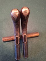 CASED PAIR OF SCREW BARREL, FOLDING TRIGGER, PERCUSSION MUFF PISTOLS - 9 of 15