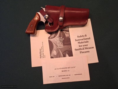 S&W Model 63 Stainless Steel double action Revolver.