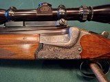 Merkel. Model 201 E O/U Shotgun with custom rifle barrels and scope. - 2 of 15