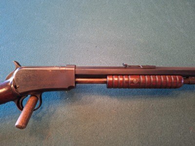 Winchester Model 1890 slid action take down rifle. - Image 5 of 15