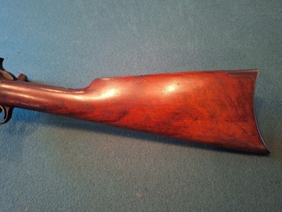Winchester Model 1890 slid action take down rifle. - Image 4 of 15