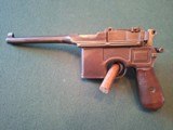 Mauser. Model C-96 (Broom Handle) semi auto pistol