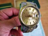 Rolex Classic Datejust 16013 Two-Tone Gold Jubilee Bracelet with all boxes and papers - 4 of 12