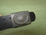 Excellent WW2 German Luftwaffe Belt and Buckle 1941 Great Markings! - 3 of 6