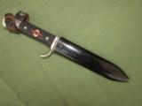 Nice WW2
Early German HJ Hitler Youth Knife with Motto & Sheath - 1 of 8