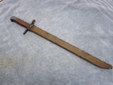 WWII Japanese T-30 Bayonet Matsushita Kinzoku Arsenal Late Wood Scabbard EXC! - 9 of 10