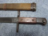 WWII Japanese T-30 Bayonet Matsushita Kinzoku Arsenal Late Wood Scabbard EXC! - 3 of 10