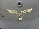 Excellent WW2 German Luftwaffe Helmet M-40 single decal.Near mint! - 2 of 11