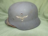 Excellent WW2 German Luftwaffe Helmet M-40 single decal.Near mint! - 1 of 11