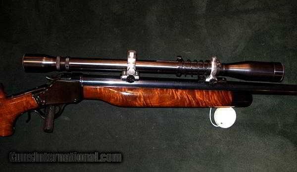 W F Vickery Custom Hi Wall 219 Improved Zipper Caliber Single Shot Rifle