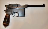 MAUSER BROOMHANDLE C96 RED 9 9MM LUGER PISTOL - 1 of 4