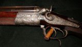 A.D. BIEBER PRE WAR BACK ACTION SIDELOCK HAMMER CAPE GUN, 16GA/9.3 X 72R - 2 of 6