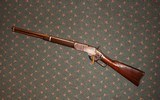 WINCHESTER 1873 SADDLE RING CARBINE 44 RIMFIRE RIFLE, MFG DATE 18787 WITH FACTORY LETTER, 1ST MODEL - 4 of 5