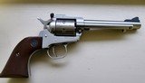 RUGER NEW MODEL SINGLE SIX STAINLESS 22LR REVCLVER - 1 of 5