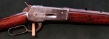 WINCHESTER MODEL 1886, ORIGINAL 38/55 RELINED TO 45/90, 1890 MFG DATE - 1 of 5
