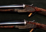 BOSS & CO EXTREMELY RARE ONE OF TEN, TRUE SELF OPENERS, MATCHED PAIR BEST QUALITY 12GA SIDELOCKS - 2 of 7