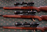 TRIO OF WINCHESTER MODEL 70'S SPECIAL CUSTOM GRADE 243 WIN, 300 WIN, 338 WIN - 2 of 6