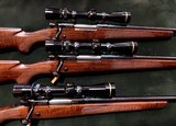 TRIO OF WINCHESTER MODEL 70'S SPECIAL CUSTOM GRADE 243 WIN, 300 WIN, 338 WIN - 1 of 6