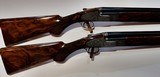 LUCIANO BOSIS MATCHED PAIR MICHAELANGELO BEST QUALITY SIDELOCK 12GA O/U SHOTGUNS - 4 of 8