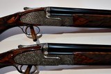 LUCIANO BOSIS MATCHED PAIR MICHAELANGELO BEST QUALITY SIDELOCK 12GA O/U SHOTGUNS