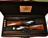 LUCIANO BOSIS MATCHED PAIR MICHAELANGELO BEST QUALITY SIDELOCK 12GA O/U SHOTGUNS - 6 of 8