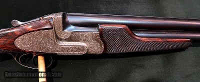 JOSEPH DEFOURNEY BEST QULITY BAR ACTION SIDELOCK 12GA O/U SHOTGUN