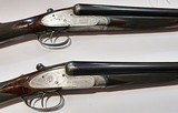 F. BEESLEY BEST QUALITY MATCHED APIR OF SIDELOCK 12GA SHOTGUNS - 1 of 7