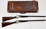 F. BEESLEY BEST QUALITY MATCHED APIR OF SIDELOCK 12GA SHOTGUNS - 4 of 7