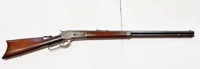WINCHESTER MODEL 1886 38/56 WIN CAL LEVER ACTION RIFLE - Image 4 of 5