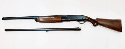 REMINGTON MODEL 31-B 12GA, 2 BBL SET PUMP ACTION SHOTGUN - Image 5 of 5