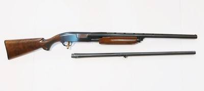 REMINGTON MODEL 31-B 12GA, 2 BBL SET PUMP ACTION SHOTGUN - Image 4 of 5