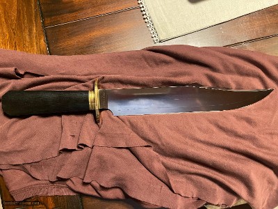 COLD STEEL LAREDO BOWIE KNIFE, SAN MAI III STEEL ($200 - $250 UPGRADE FOR THE LAMINATED STEEL)