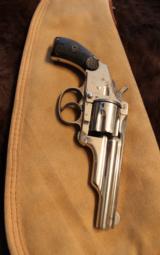 Merwin and Hulbert 38 cal revolver Nickel finish - 2 of 8