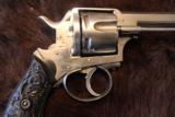 Antique Belgian 'Western Star' double action revolver in 44 Rimfire - 8 of 10