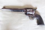 USFA SAA Walnut Grips 7 1/2" Case Color & Blue 45 Colt - 3 of 7