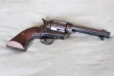 USFA SAA4 3/4" Check. Walnut grips A-Engraved Case Color & Blue 45 Colt Revolver - 1 of 5