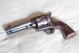 USFA SAA4 3/4" Check. Walnut grips A-Engraved Case Color & Blue 45 Colt Revolver - 5 of 5